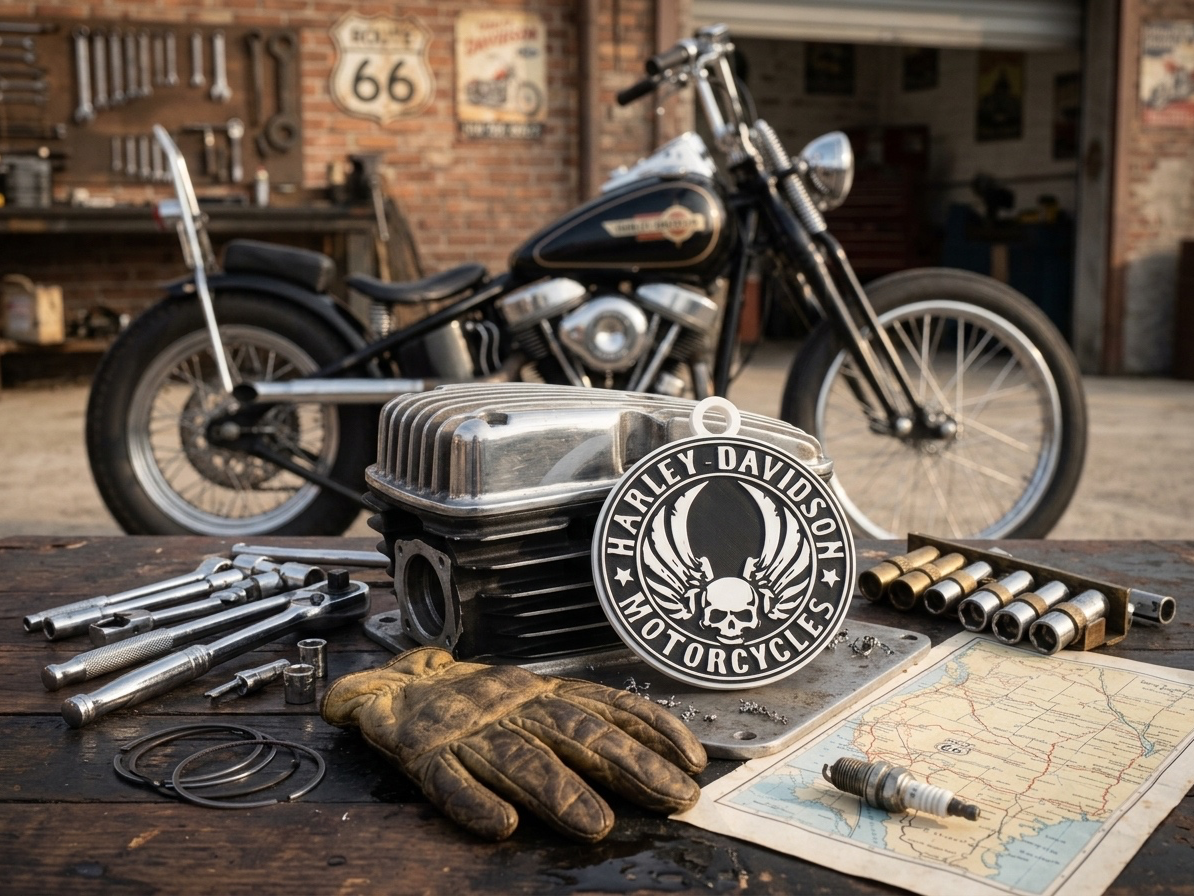 Portachiavi Harley Davidson 3D model