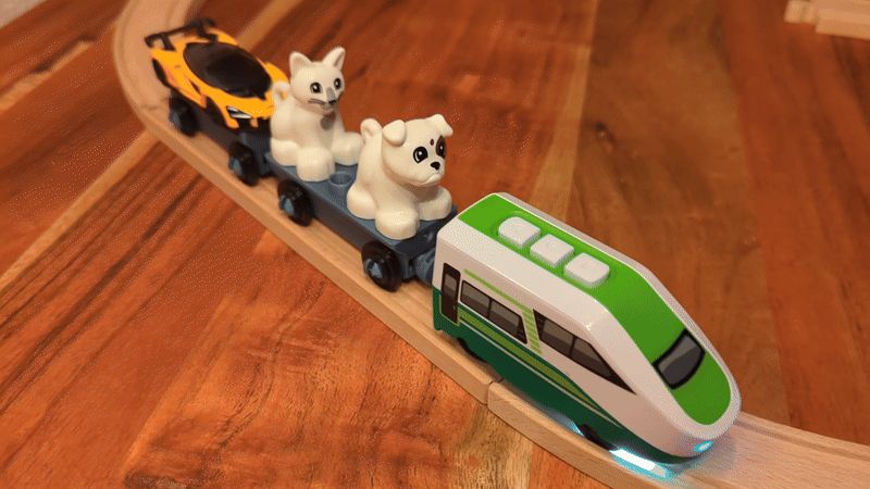 Brio wagons with swivel coupler fully printed