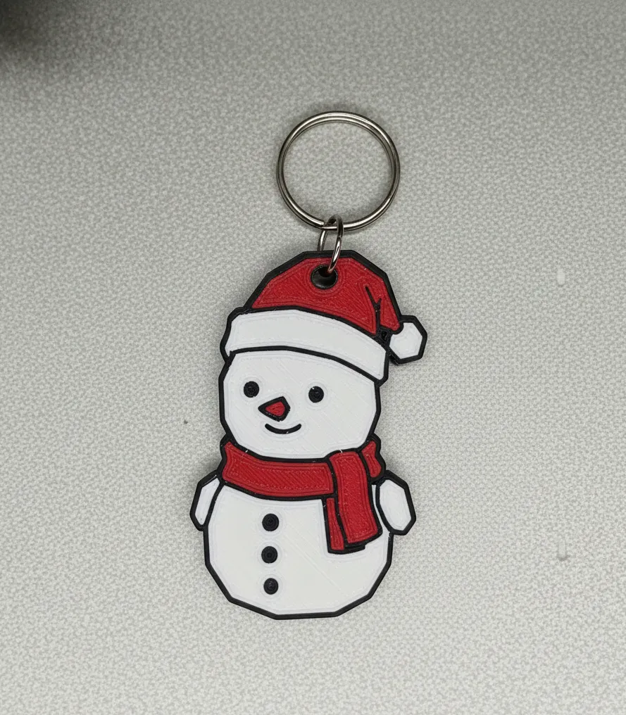 Not-So-Average Snowman Keychain/Earring Easy Print view 4