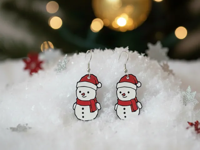 Not-So-Average Snowman Keychain/Earring Easy Print