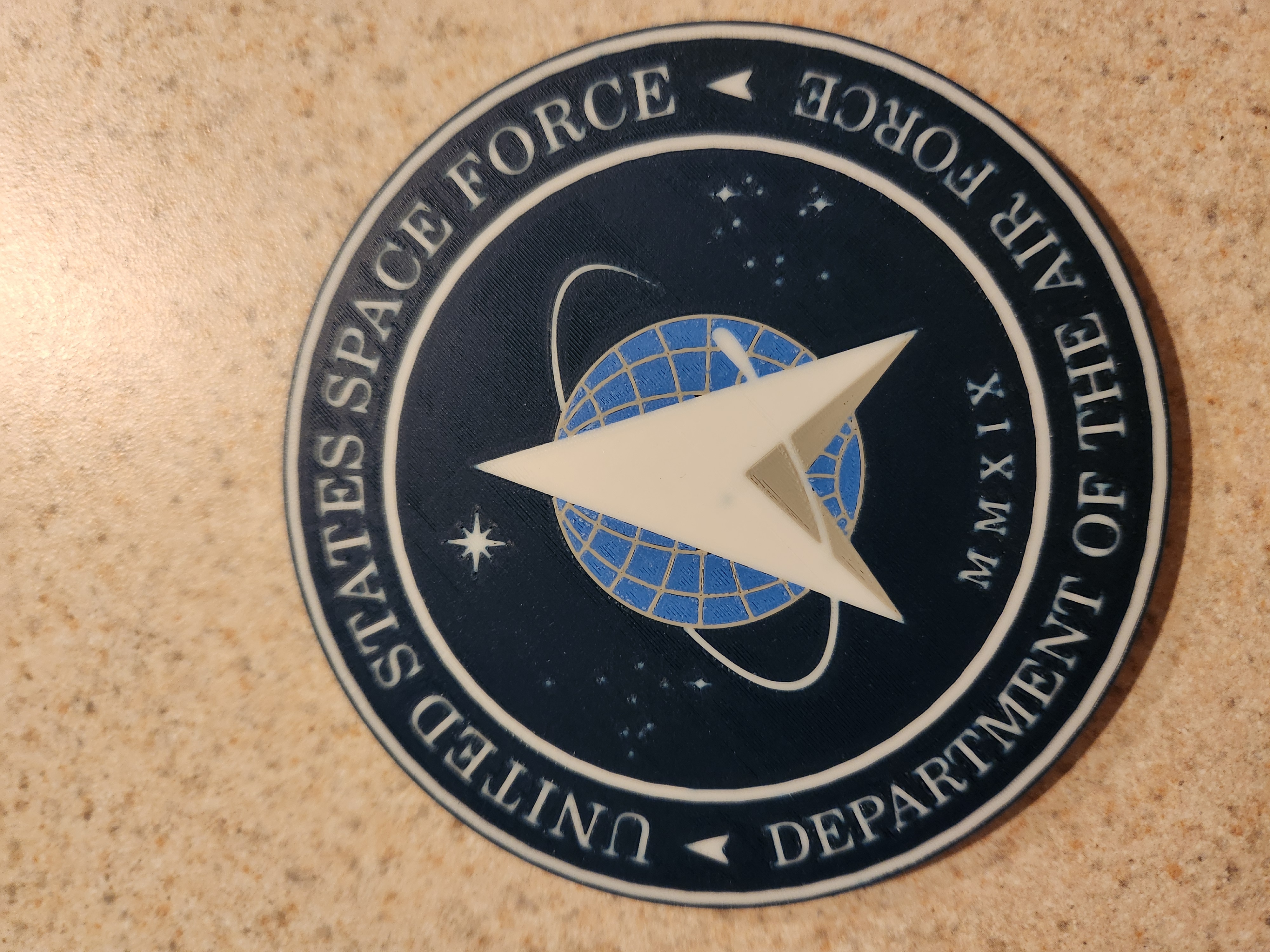Miniatura 2 do modelo 3D US Space Force Emblem