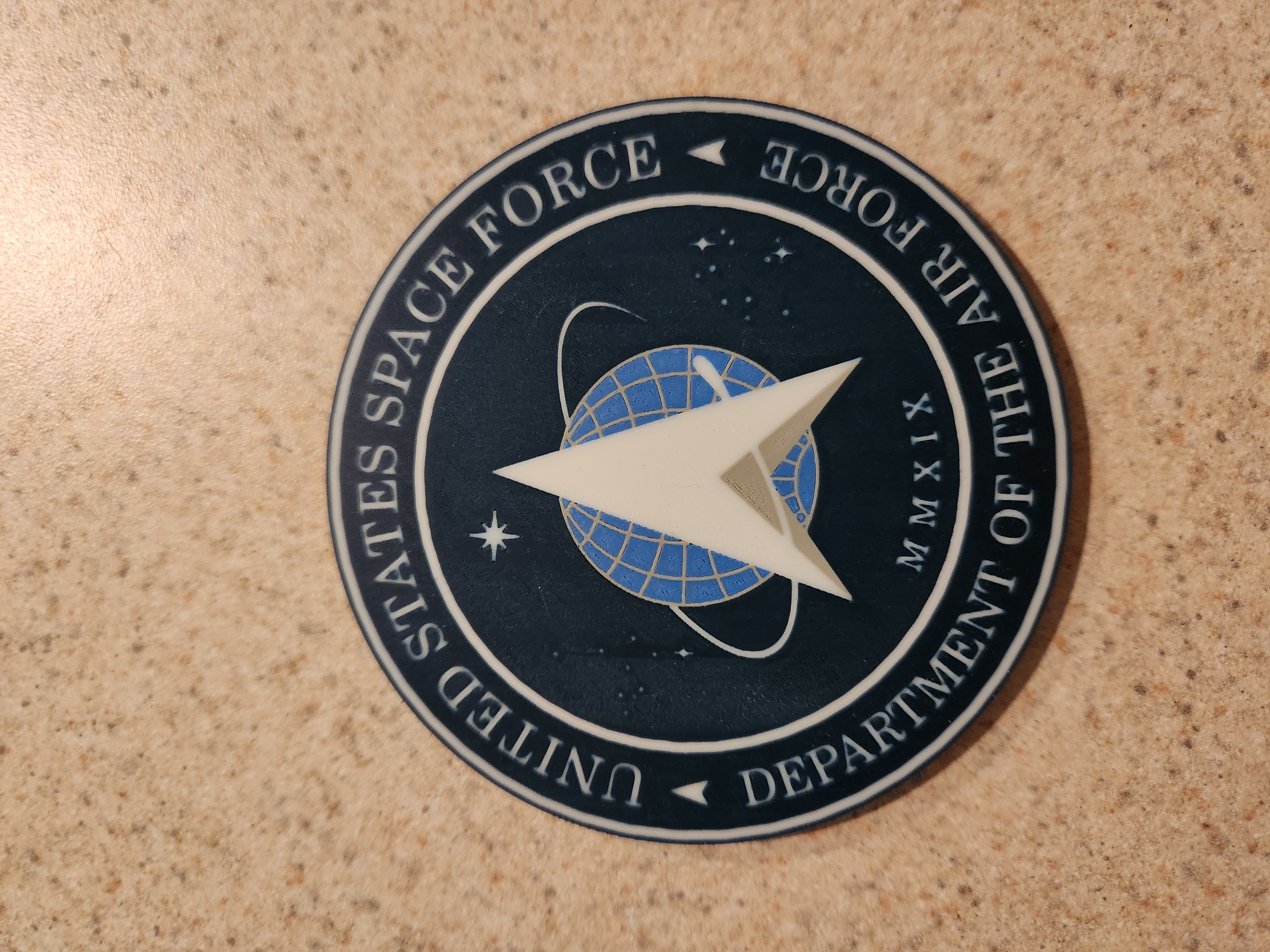 Miniatura 3 do modelo 3D US Space Force Emblem