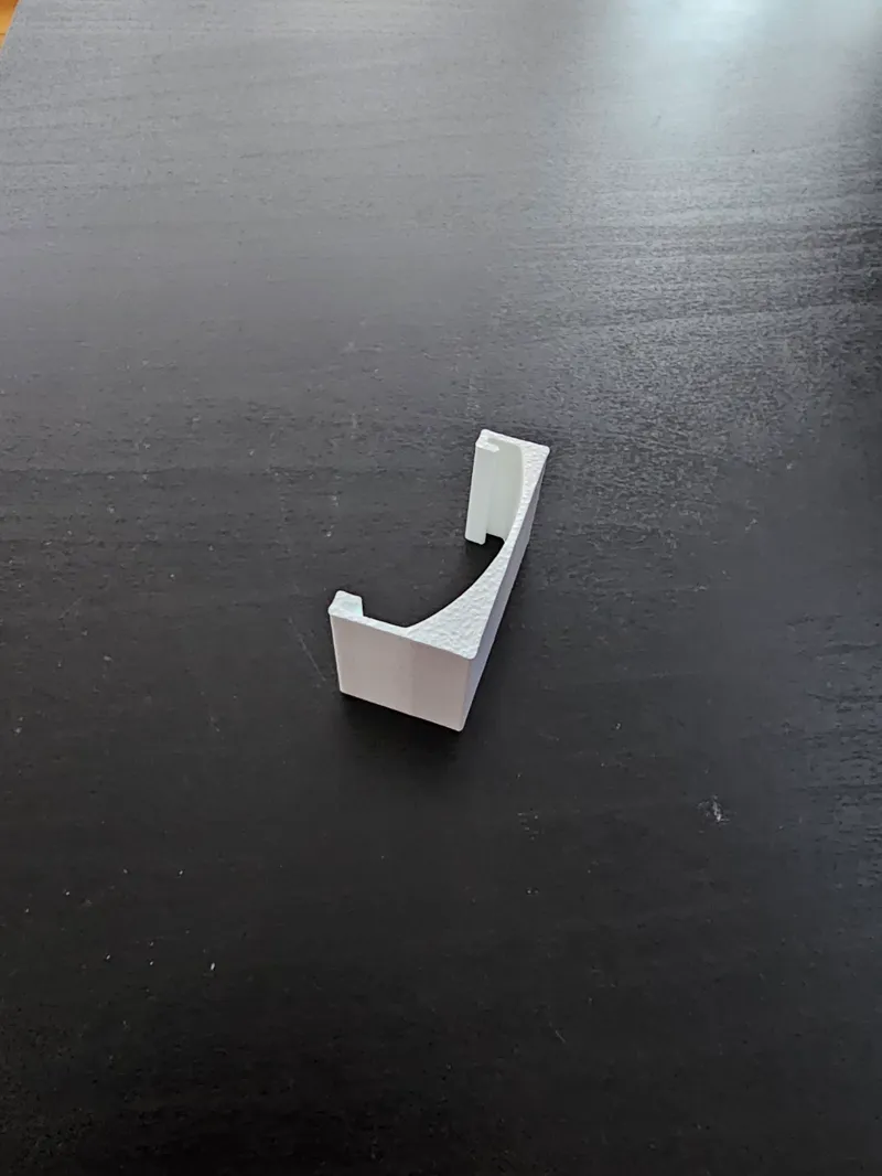 Side fush-mount bracket for IKEA Hoppvals pull-down blinds
