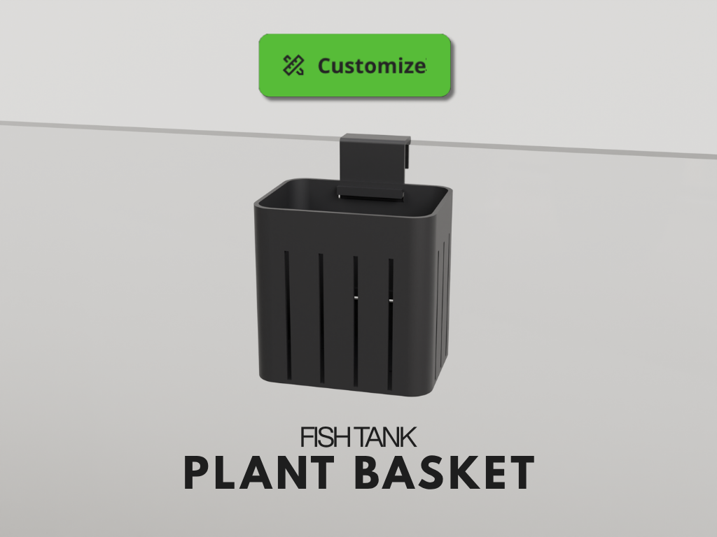 Parametric fish tank plant basket