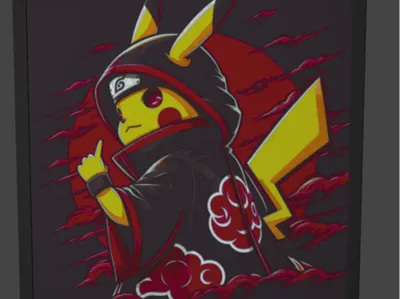 LITOFANIA PIKACHU NARUTO