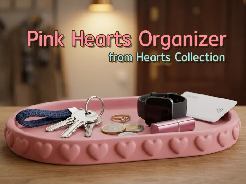 Pink Hearts Organizer