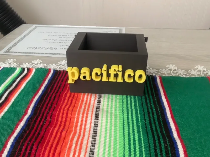 pacifico bottle cap bin