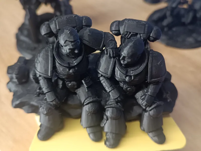 Ultramarines BROS Sitting on a Rock