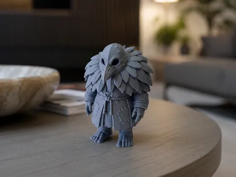 Pieza para disfraz o exhibición: Rabenkrieger "Federwacht" mit Pestmaske — referencia de MakerWorld