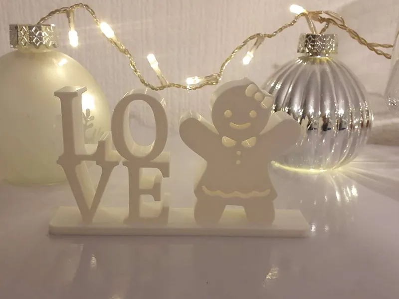 Ginger Bread Woman Themed Love Sign