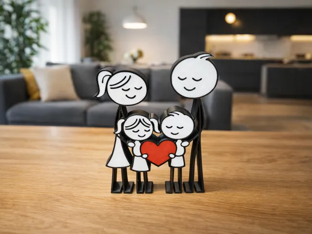 Family Figurines “Heart” (Multiple Versions)