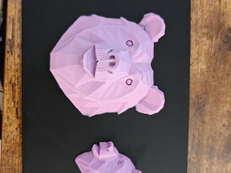 Low Poly Bear Wall Art