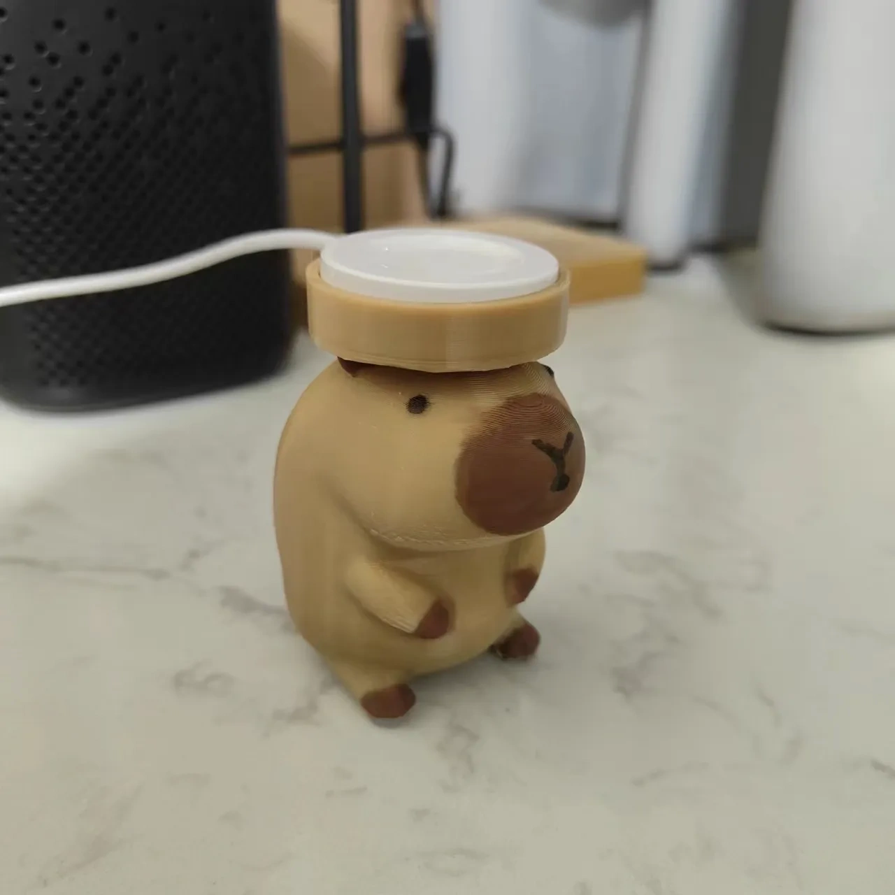 Miniatura 1 do modelo 3D 卡皮巴拉 华为/苹果手表充电底座