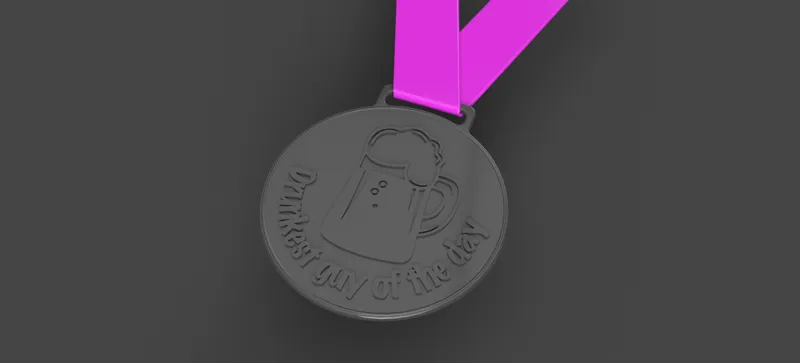 Drunkest guy of the day medal