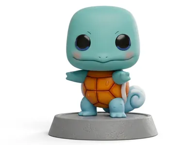 squirtle funko replica chibi multicolor