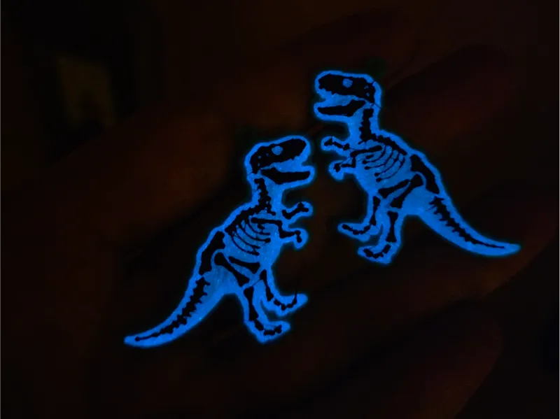 Halloween T-Rex Earrings