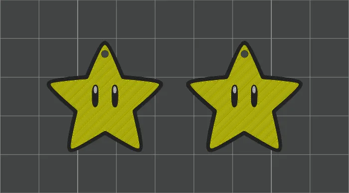 Super Mario Star Earrings view 2