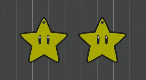 Super Mario Star Earrings view 2