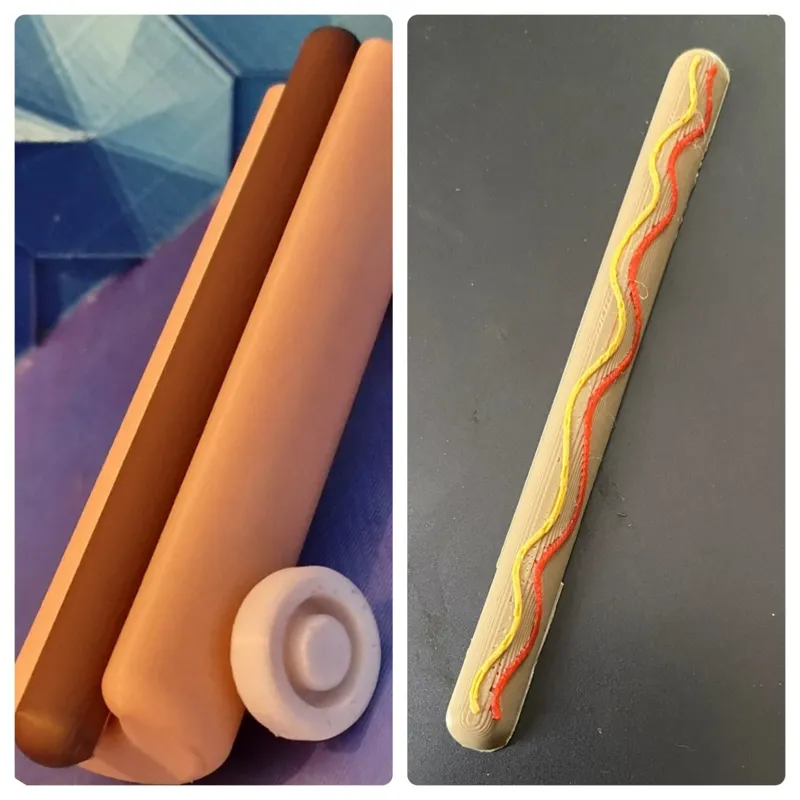 Hotdog Car with ketchup and mustard 