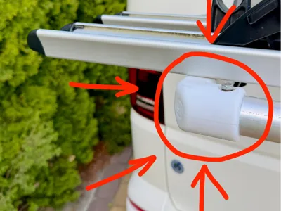 Bike Rack CORNERS - VW Transporter / California
