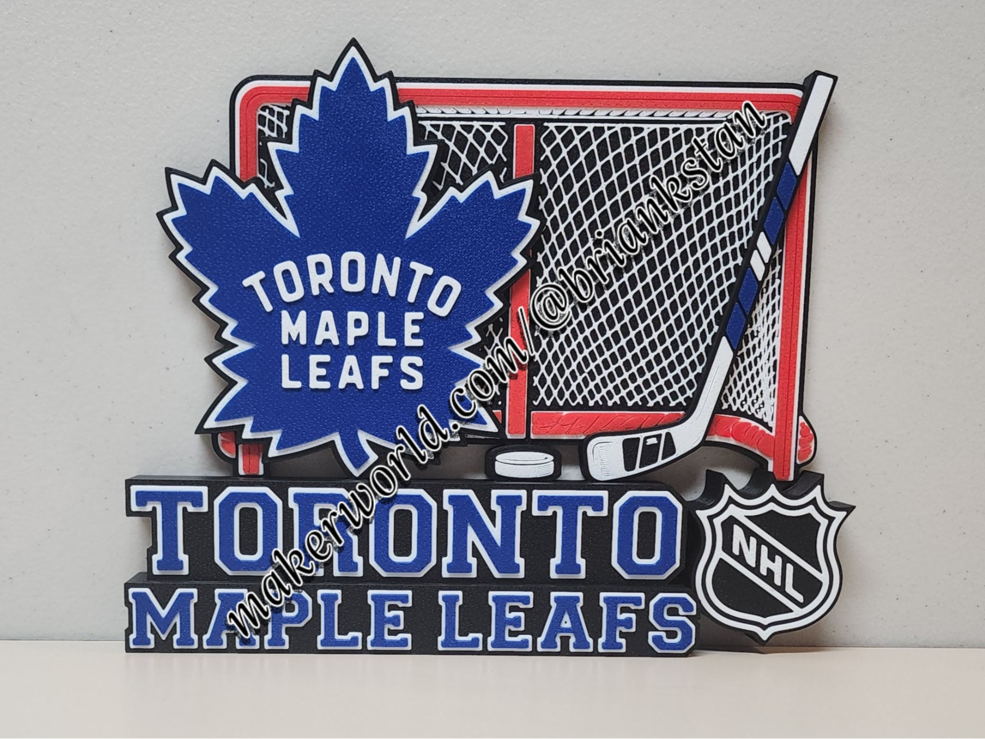 Toronto Maple Leafs Hockey Wall or Desk Display