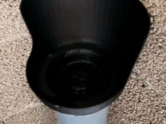 Baustellen Pissoir mit Siphon Ø110 mm Abflussrohr