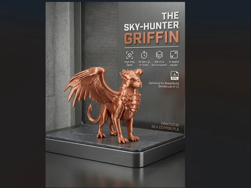 El Guardián: Estatua Decorativa de Grifo