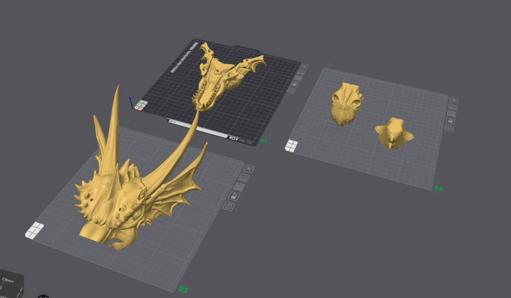 Dragon Skull / Dragon Skull / Sculpture - Free 3D Print Model - MakerWorld