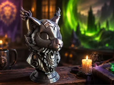 World of Warcraft - Mischief the Fel Kitty Bust