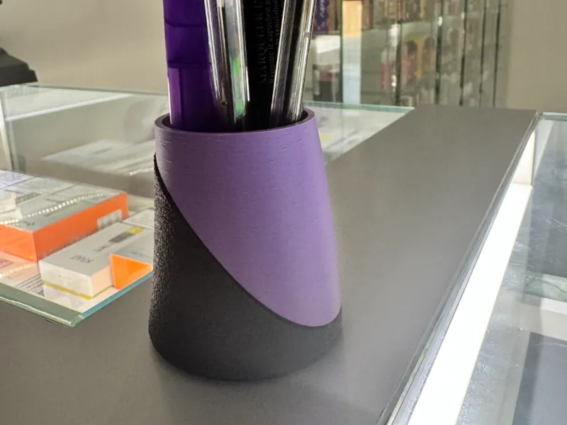 Half Fuzzy Pen Holder