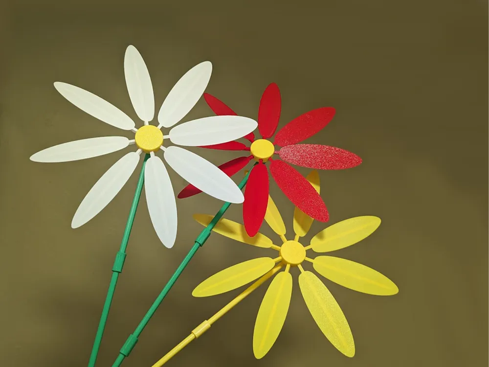 Daisy Pinwheel - Free 3D Print Model - MakerWorld