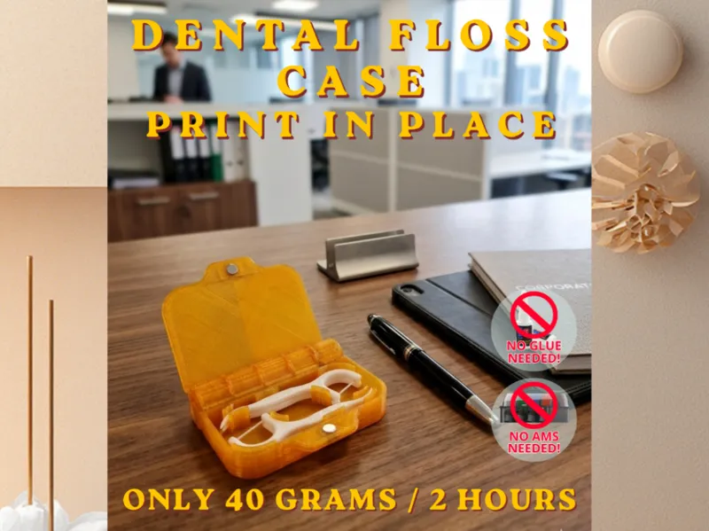 Dental Floss Case - Print in Place