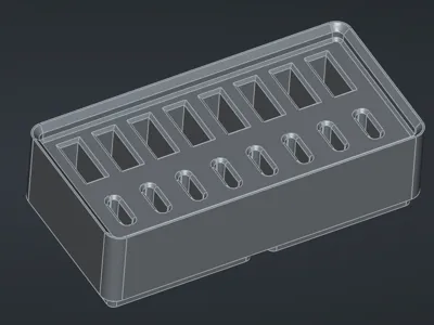 Gridfinity 2x1 usb-a and usb-c bin