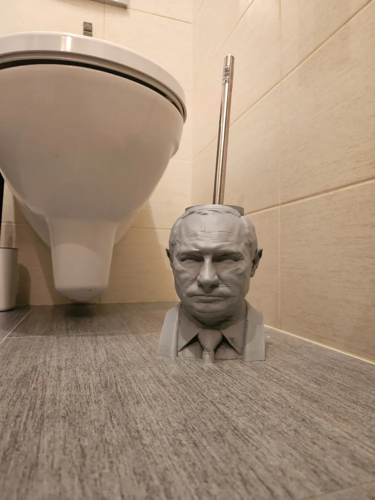 Vladimir Putin Toiler Brush Holder - Free 3D Print Model - MakerWorld