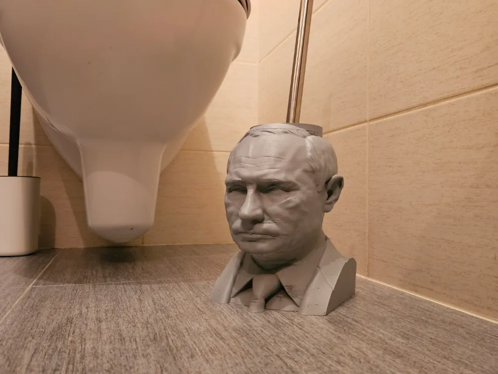 Vladimir Putin Toiler Brush Holder - Free 3D Print Model - MakerWorld