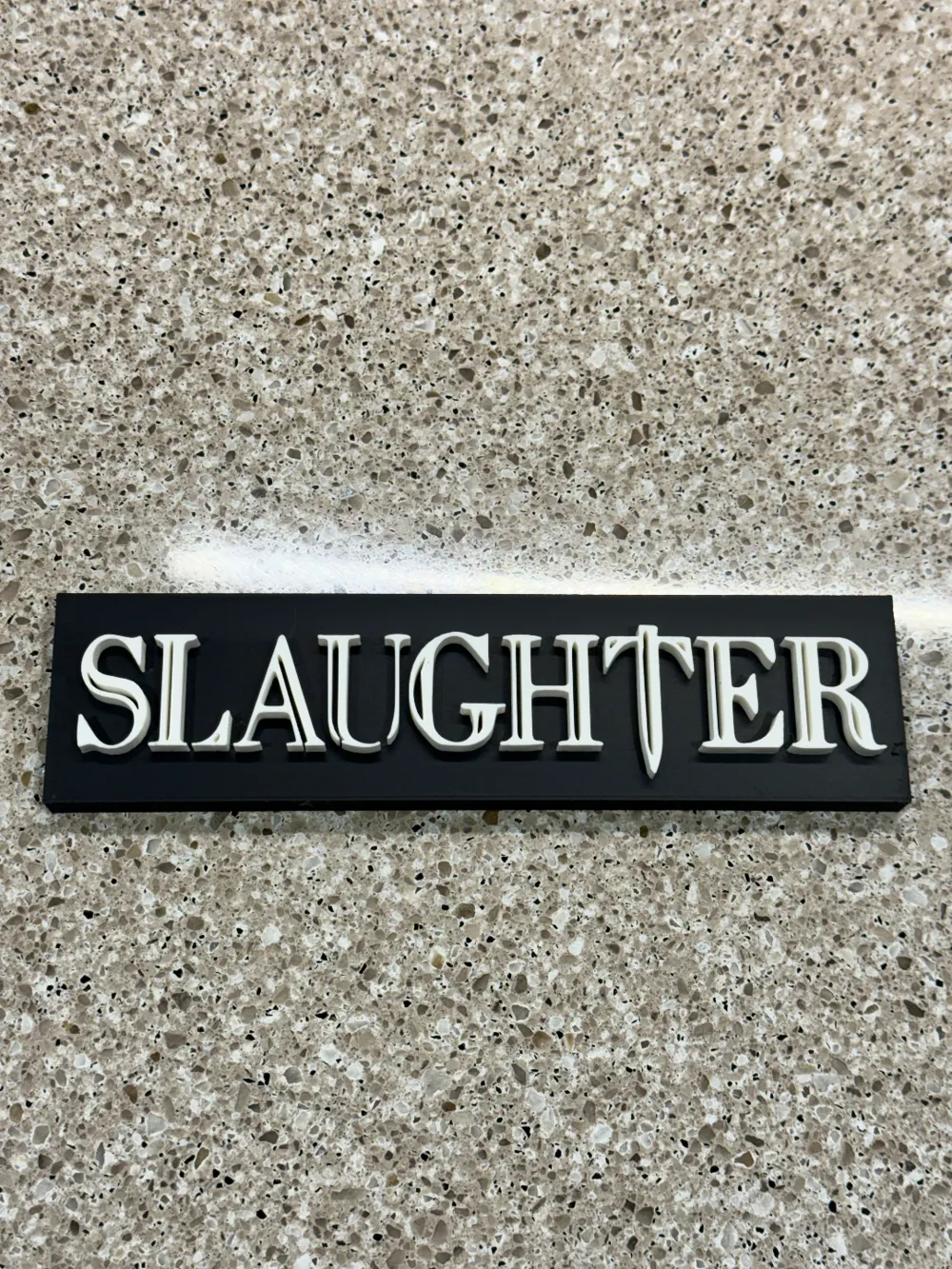 Slaughter Band Sign Remixed by davglass - MakerWorld