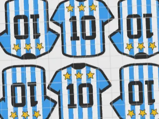 Camiseta de Argentina x18