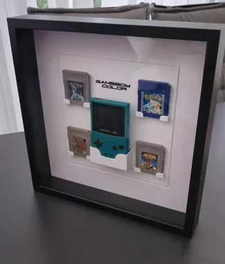 Gameboy Color Frame with 4 Games for IKEA Sannahed
