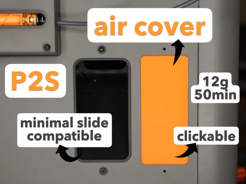 P2S Back Air Cover (Snap-Fit)