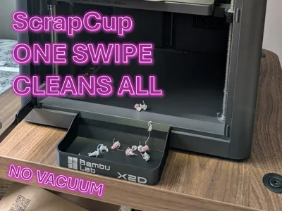 ScrapCup for P2S / X2D – Filament Debris Collector
