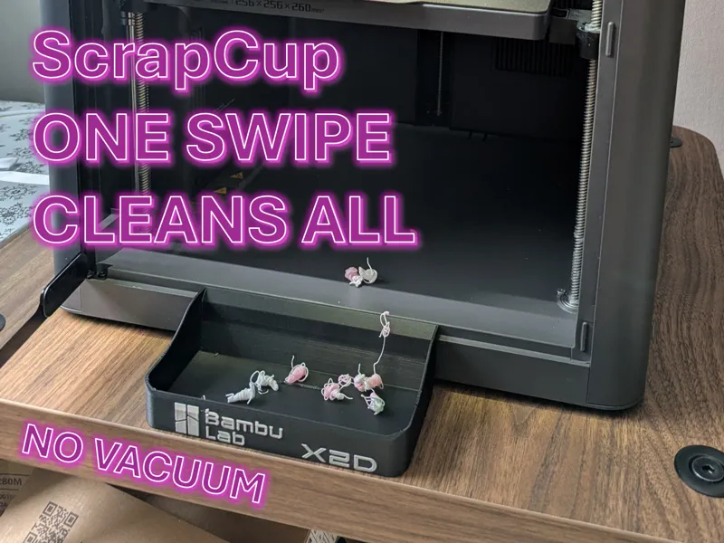 ScrapCup for P2S / X2D – Filament Debris Collector