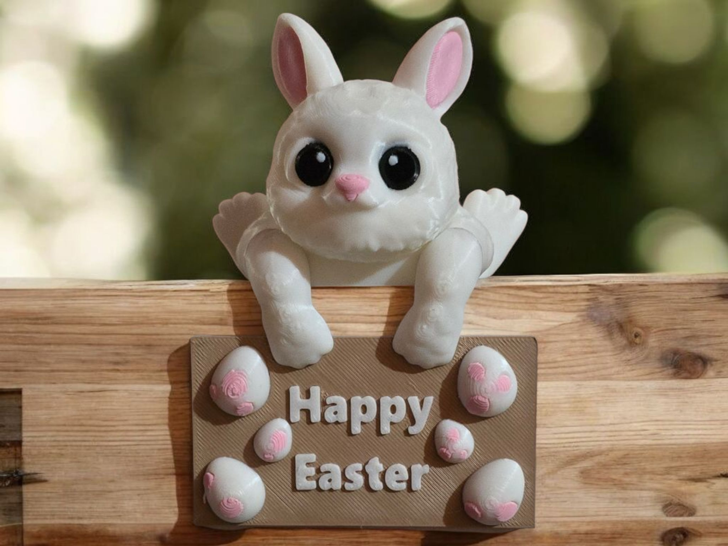 Shelf Sign Holder Easter Bunny Rabbit