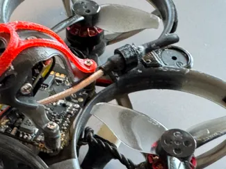 Mobula 8 antenna & beeper mount