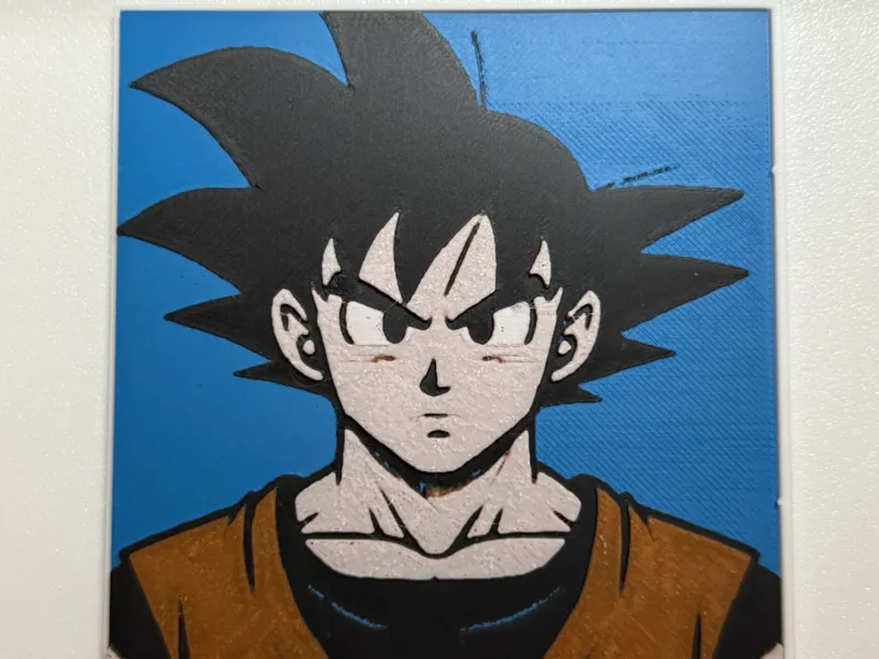 Son Goku_HueForge_100x100mm