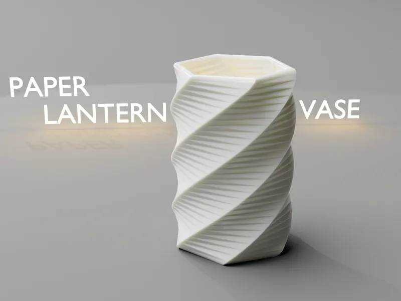 PAPER LANTERN VASE