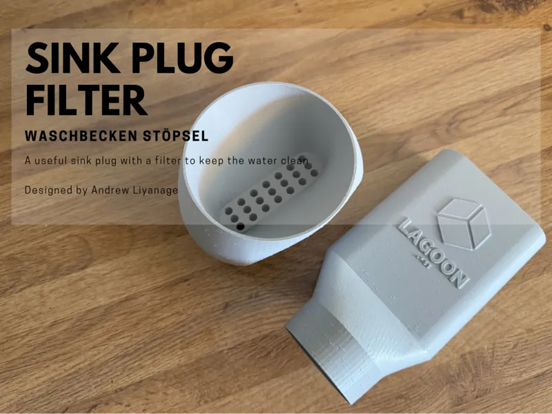 Sink Plug with Removable Filter