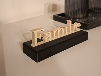 Familie Tischaufsteller / Deko
