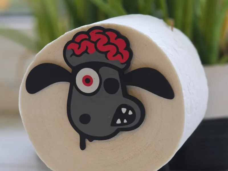 Zombie Head for Ultimate Sheep Toilet Paper Holder