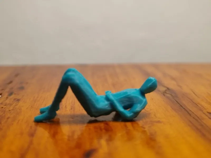 Man Lying Down - Lowpoly