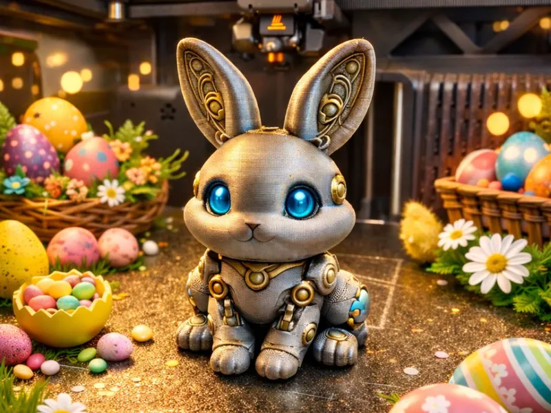 Süßer Osterhase - Roborabbit - Mecha-Bunny